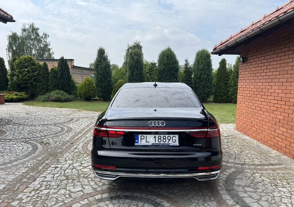 Audi A8 cena 310000 przebieg: 26000, rok produkcji 2021 z Leszno małe 466